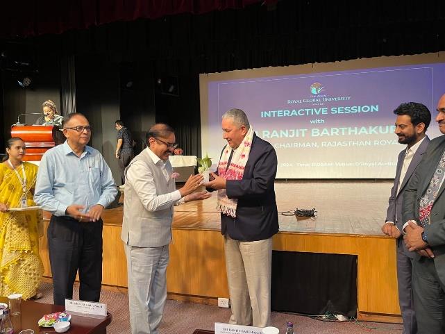 AN INTERACTIVE SESSION WITH THE STUDENTS OF THE ASSAM ROYAL GLOBALUNIVERSITY